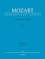 La Clemenza Di Tito K621 Hardcover Vocal Score cover